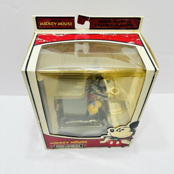 Walt Disney’s Retro Mickey Mouse Pencil, Notepad & Paper clip Holder - Picture 3 of 8